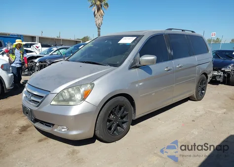2007 Honda Odyssey Touring from USA, damaged, VIN 5FNRL38847B110930